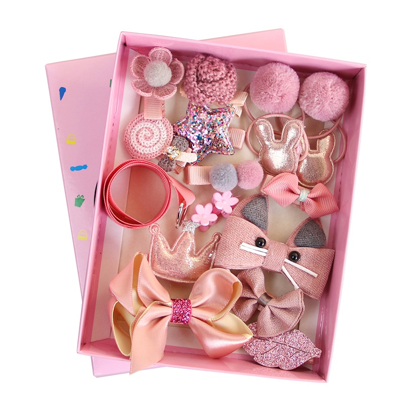 Bộ 18 Kẹp Tóc Hình Vương Miện Cho Bé Gái