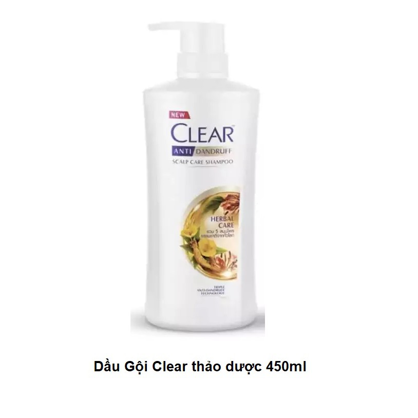 Dầu Gội Clear Bạc Hà / Anh Đào / Men / Thảo Dược Thái Lan 450ml | BigBuy360 - bigbuy360.vn