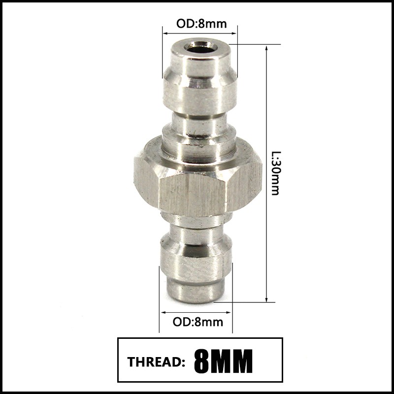 Đầu Nối Bằng Thép Không Gỉ m8x1 m10x1 Tháo Gỡ Nhanh Cho pcp