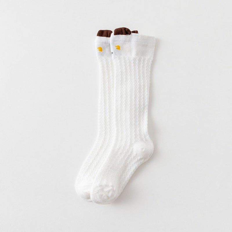 Vớ cotton cổ cao phối lưới thời trang mùa hè cho bé