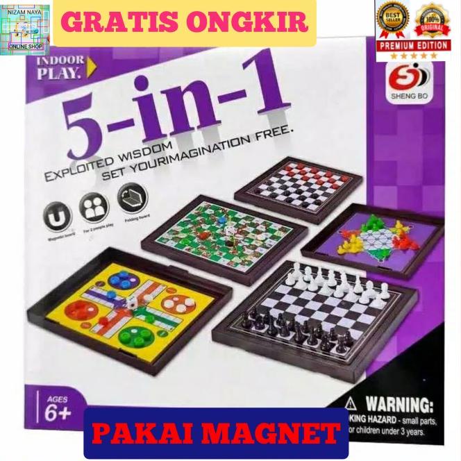 Bộ Cờ Vua Nam Châm 5 Trong 1 Độc Đáo Thú Vị Cho Bé