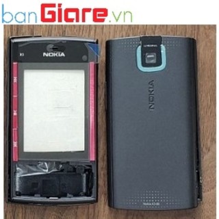 VỎ NOKIA X3-00 KHÔNG PHÍM MÀU ĐEN