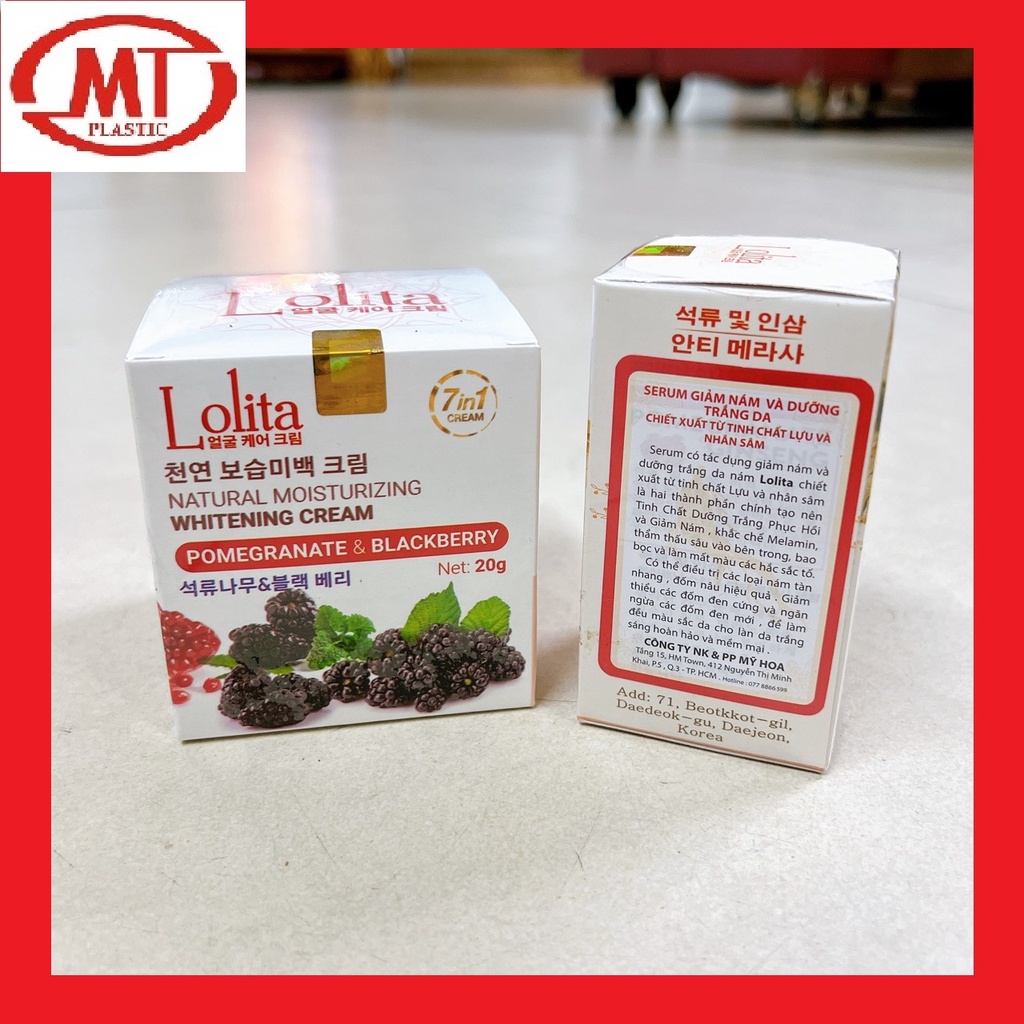 Kem lolita 7in1 dưỡng trắng da sạch mụn nám Hàn Quốc mẫu VIP siêu mịn da