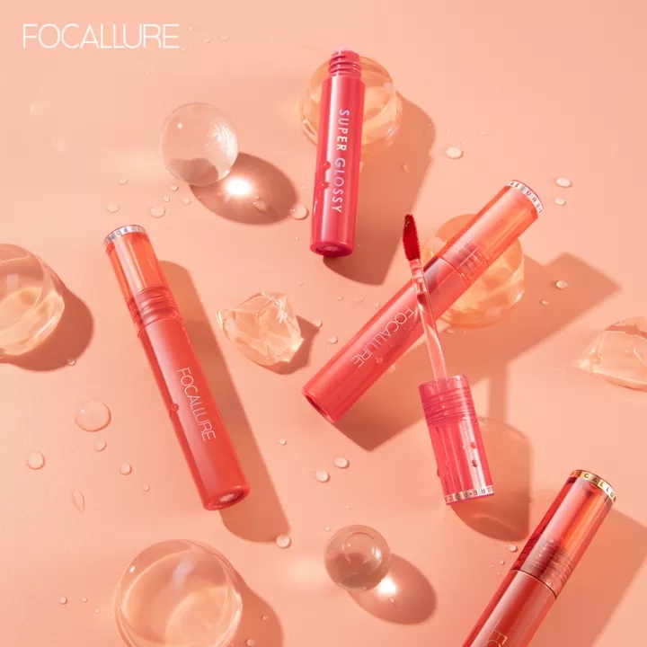 Son Kem Tint Bóng FOCALLURE Jelly-Clear Dewy Glossy Lip Tint