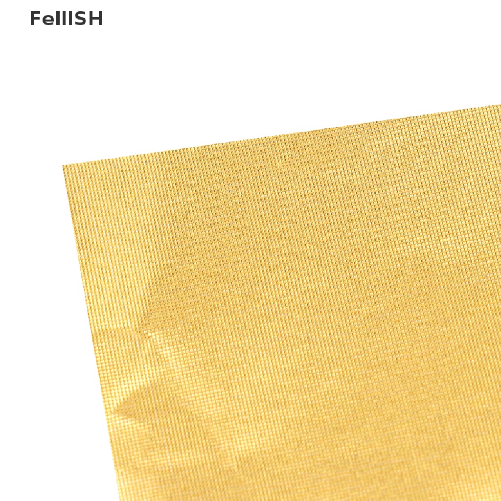 [Felli] Set 100 Tờ Giấy Nhôm Gói Kẹo Sô Cô La Màu Vàng 439br