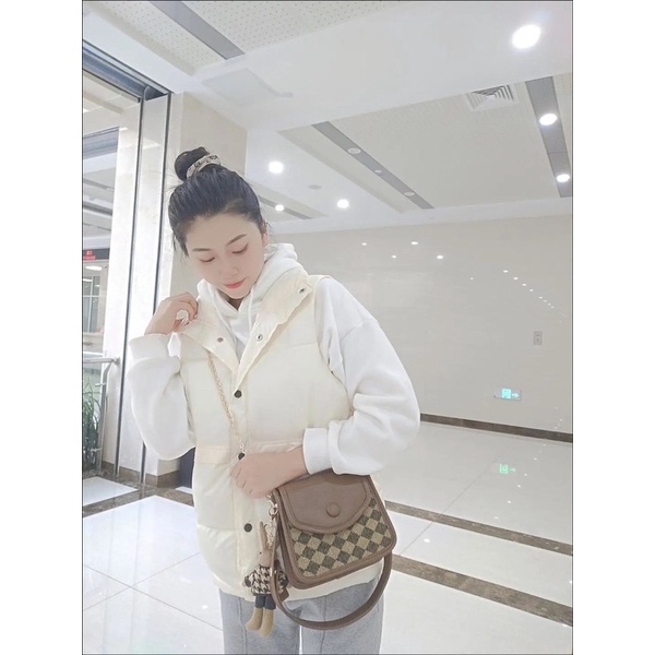 Áo gile phao 2 màu hàng Qc loại 1