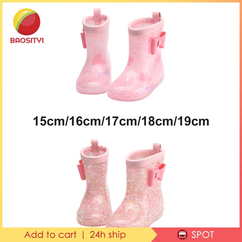 Giày bốt đi mưa bằng pvc chống trượt chống thấm nước siêu bền tiện dụng cho bé