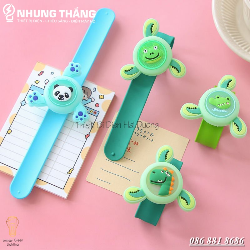 Đồng Hồ Tinh Dầu Đuổi Muỗi Có Đèn – Vòng Đeo Tay Đuổi Muỗi Tinh Dầu Thực Vật Phát Sáng - Màu Random