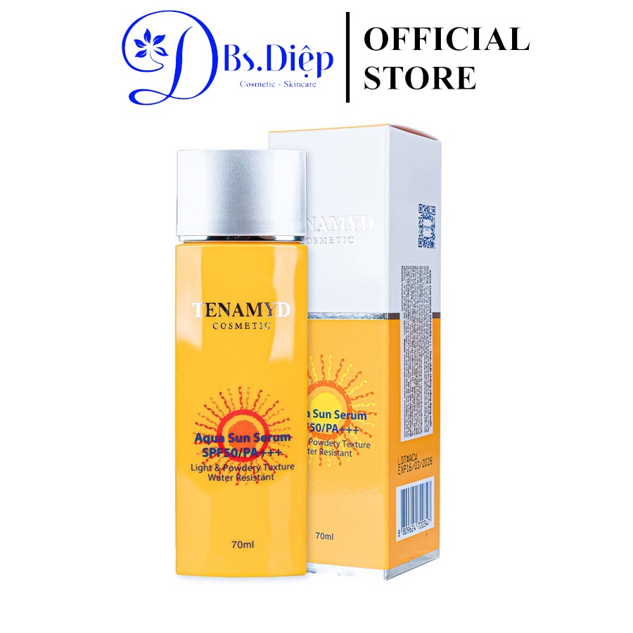 Tinh Chất Chống Nắng Tenamyd Dạng Nước SPF50/PA+++ 70ml Aqua Sun Serum SPF50/PA+++