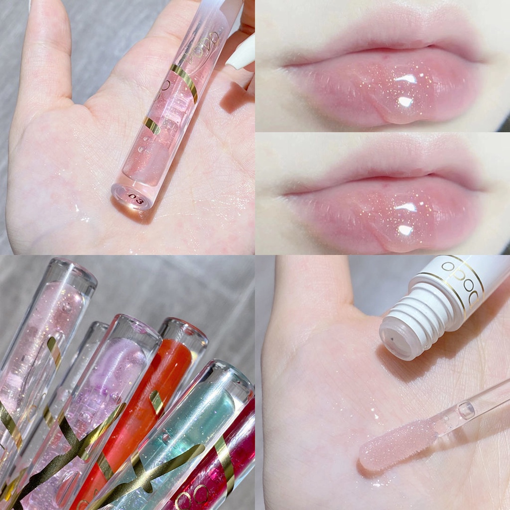 [Hàng mới về] Tinh dầu dưỡng ẩm môi trong suốt có độ bóng cao sử dụng tiện lợi