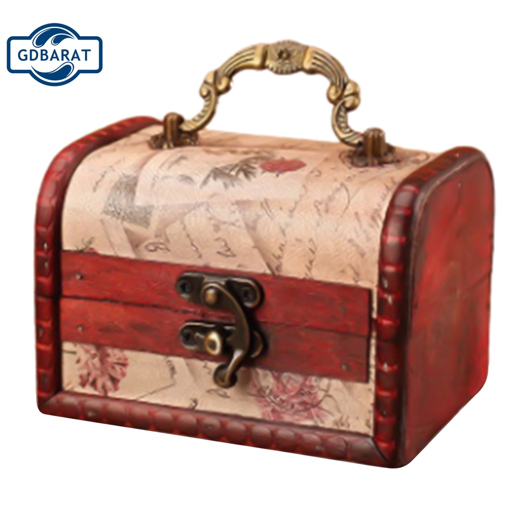 Hộp đựng trang sức bằng gỗ phong cách cổ điển