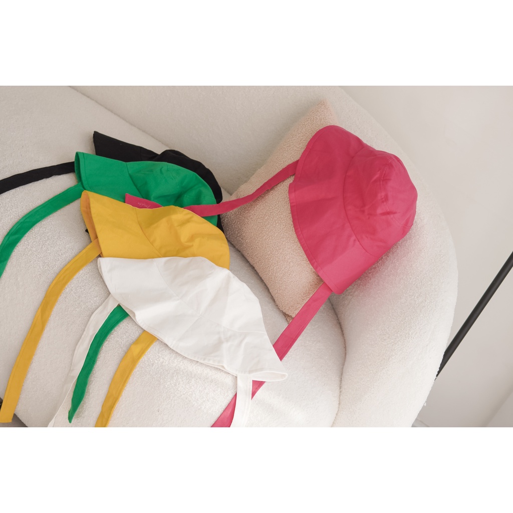 Nón Mũ bucket rộng vành vải linen mát có 2 dây, Nón mũ chống nắng, nón Mũ Đi Biển, Nón Mũ Vải, Nón Mũ Đẹp thiết kế