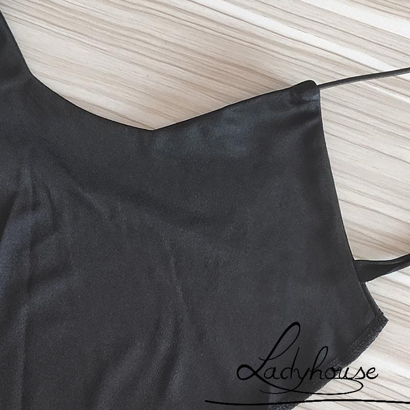 Áo Croptop Hai Dây Hở Lưng Màu Trơn Thời Trang Mùa Hè Cho Nữ