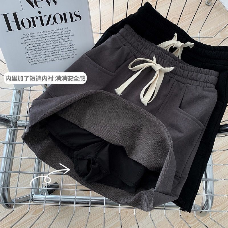 Chân váy COZOKC dây rút lưng cao dáng ôm thời trang dễ phối đồ