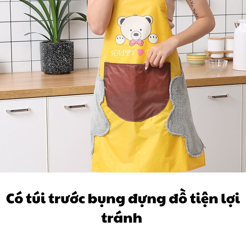 Tạp Dề Nấu Bếp Chống Thấm Nước, Dầu Mỡ Có Túi Đựng Mila Store | BigBuy360 - bigbuy360.vn