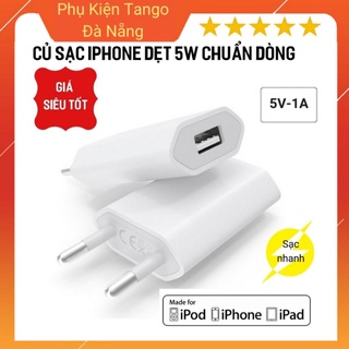 Củ sạc iPhone chính hãng dẹt 5W chuẩn Châu Âu sạc nhanh chuẩn dòng cho iphone 6/6s/7/7plus/8/8plus/xs/xsmax/XR
