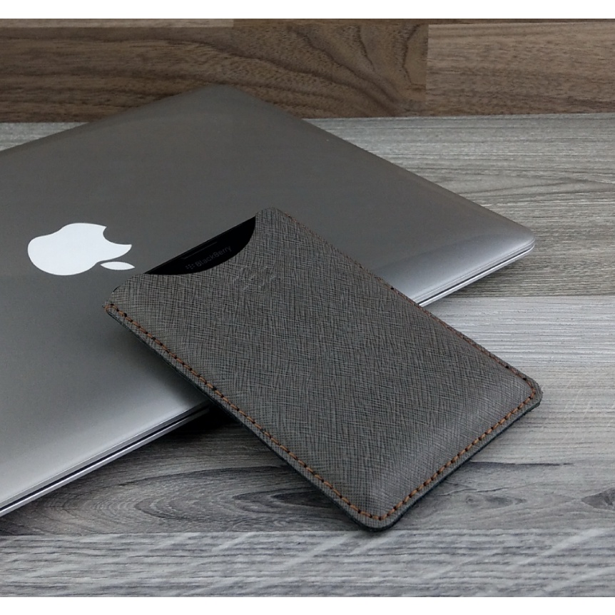 Bao da rút blackberry passport Q30/ Balckberry silver da bò safiano