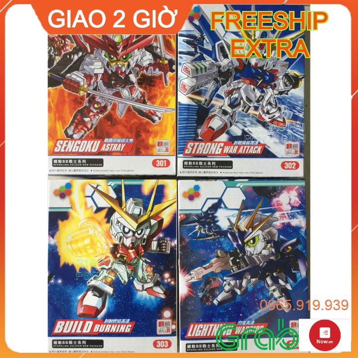 Đồ chơi lắp ráp 💖𝑭𝑹𝑬𝑬𝑺𝑯𝑰𝑷💖 Mô hình - Gundam - CHIẾN TRANH Super Deformed BUILD BURNING