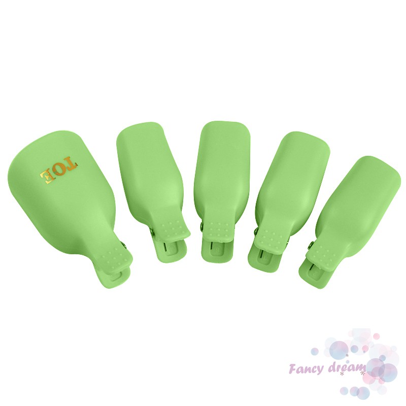 Bộ 5 kẹp ủ tẩy sơn gel cho móng