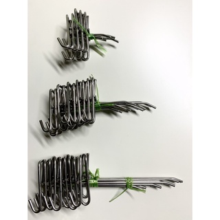 10 móc treo đồ cài lưới 5,10,15,20,25,30cm bằng INOX, tay cài lưới, móc treo phụ kiện điện thoại, trang trí
