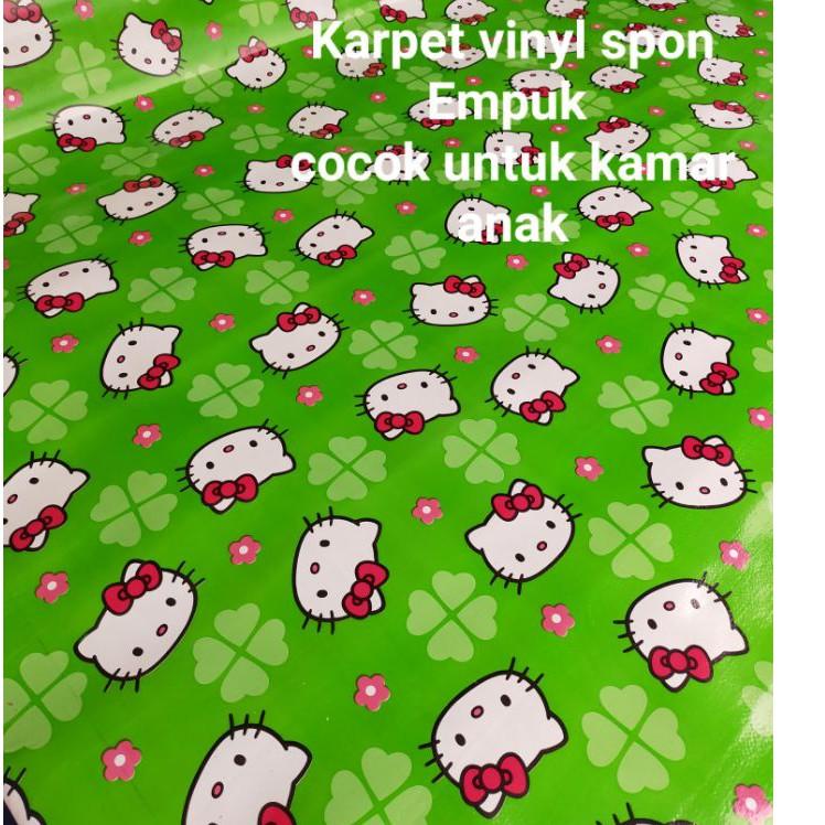 Thảm Xốp Vinyl Trải Sàn Rộng 2mt 0.5mt x 2mt MZP I0 Hình hello kitty