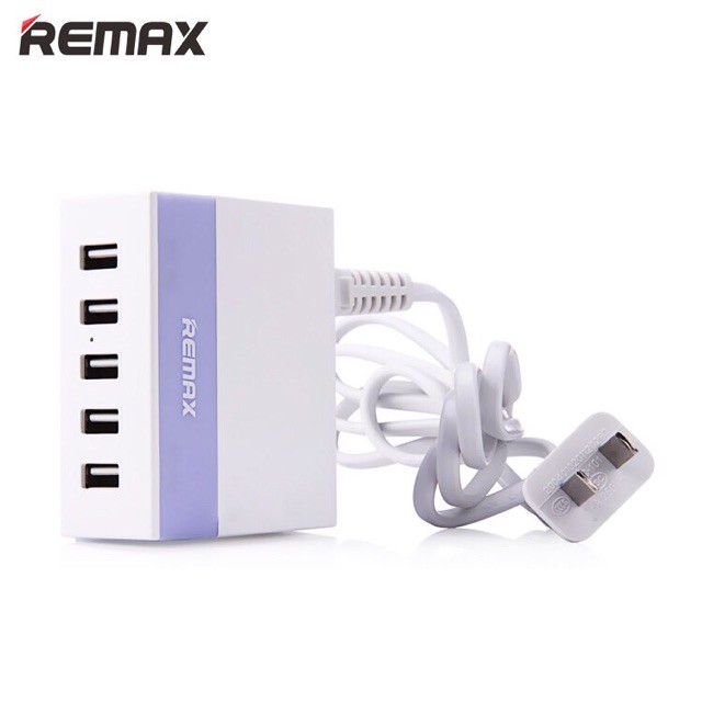 Củ sạc / cốc sạc 5 cổng USB Remax - Hàng Chính Hãng