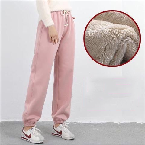 Quần nỉ bông jogger nữ thu đông mặc ấm có lót bông bên trong, jogger nỉ bông nữ rất ấm xịn xò - UNQ10