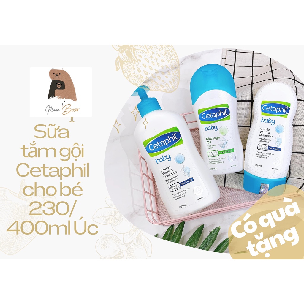 Centaphil 400ml và 230ml - sữa tắm gội toàn thân cho trẻ nhỏ