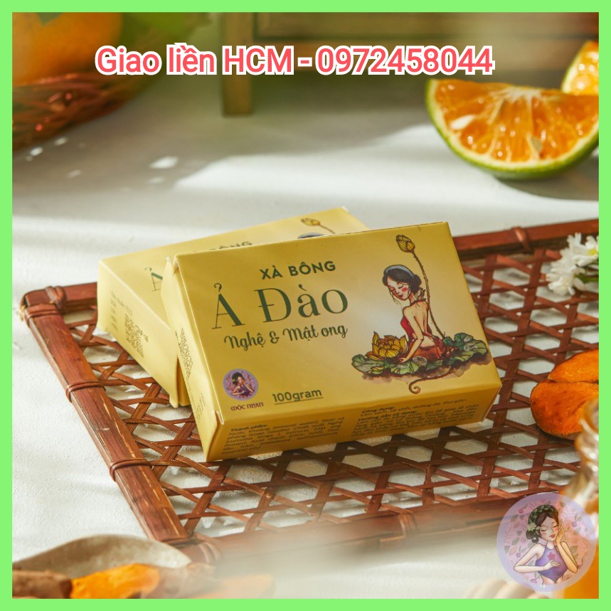 [FreeShip + Tặng Quà] Mộc Nhan Natural - Xà bông Nghệ Soap Ả Đàp 100g ( Trắng da - Dưỡng ẩm) | BigBuy360 - bigbuy360.vn