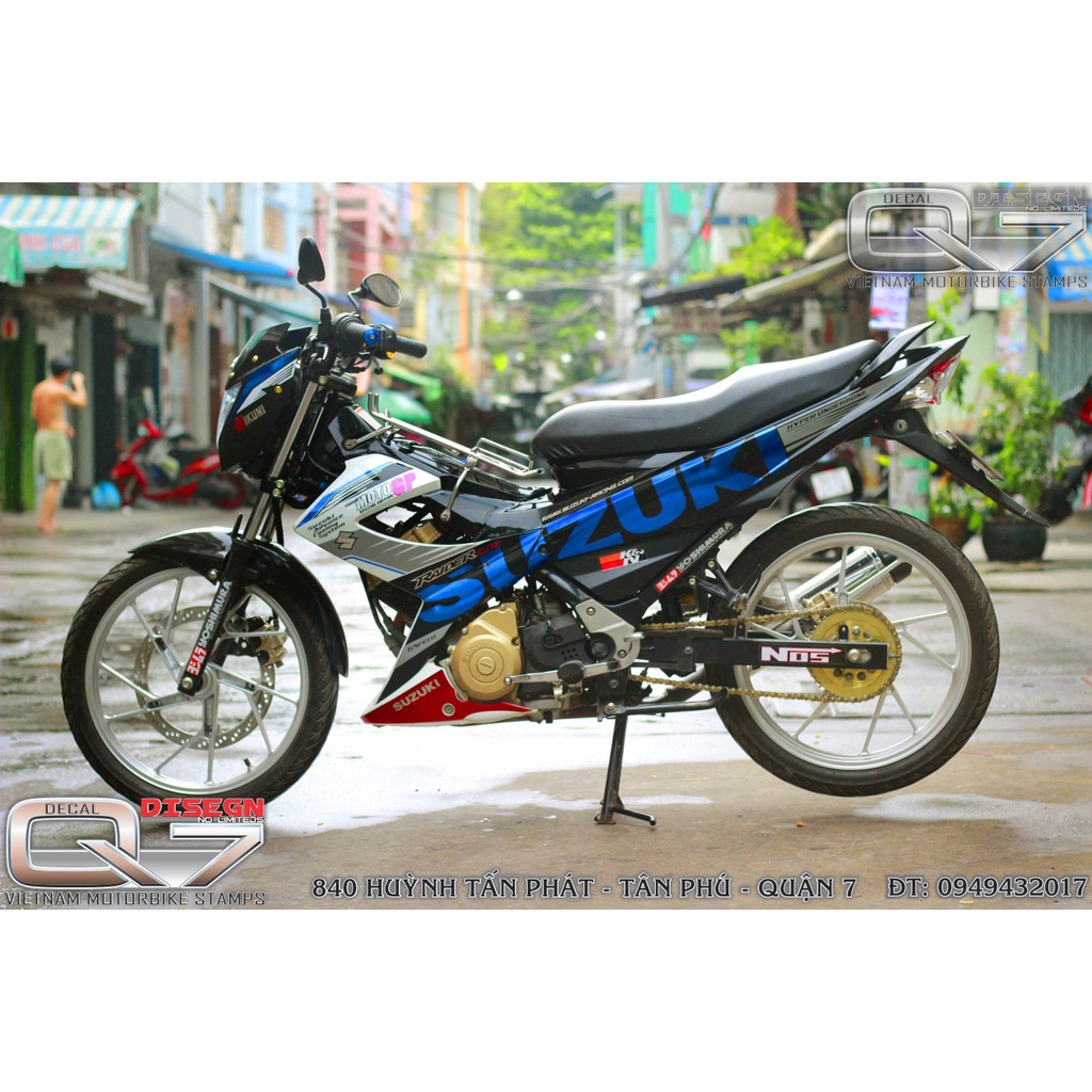 TEM RỜI RAIDER 2014 TRANG XANH ĐEN