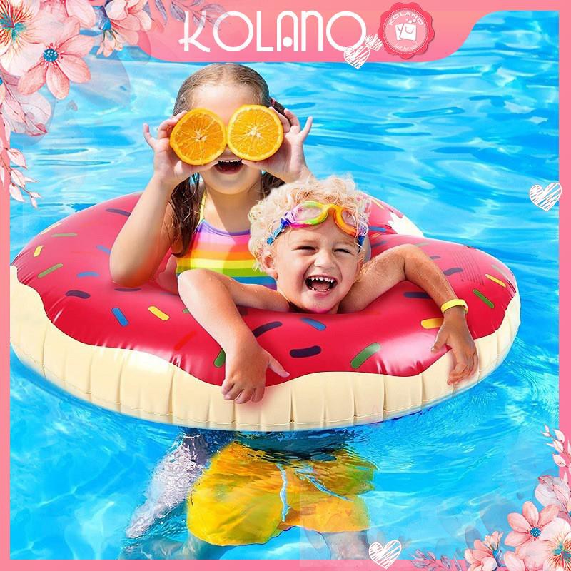 Phao bơi cho bé KOLANO size 60 cm tập bơi cho trẻ em hình bánh vòng Donut dễ thương SS-001301