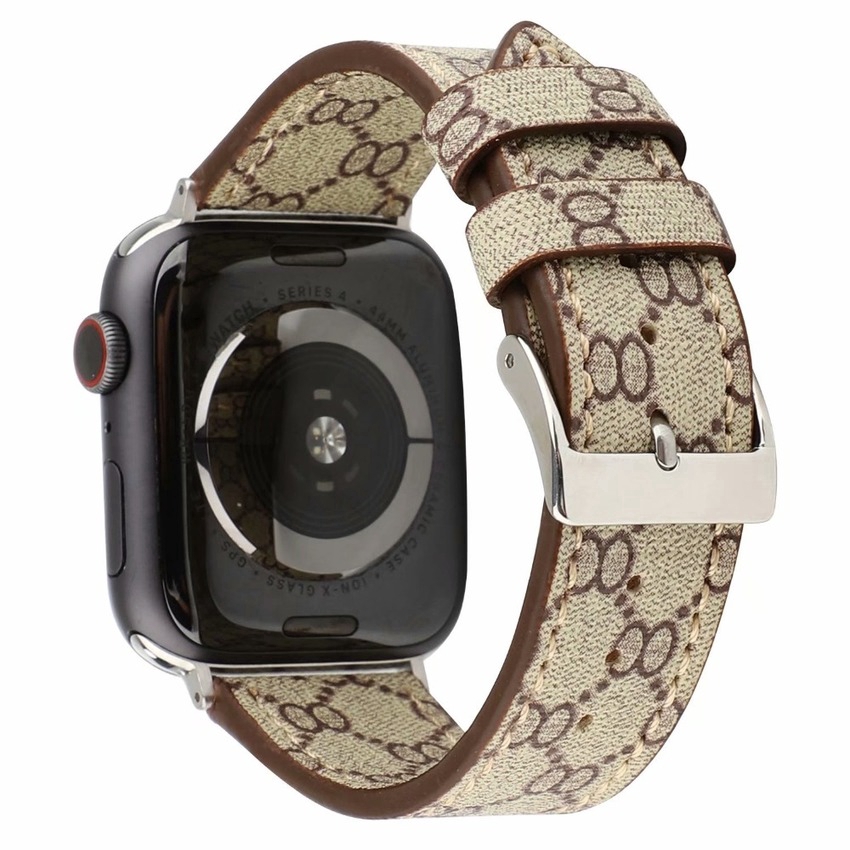 Dây đeo giả da cho Apple Watch Series 5 4 3 2 1 iWatch 38mm 42mm 40mm 44mm phong cách retro hợp thời trang