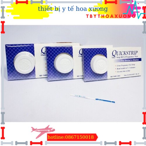 Que Thử Thai Quickstrip Test Bằng Nước Tiểu