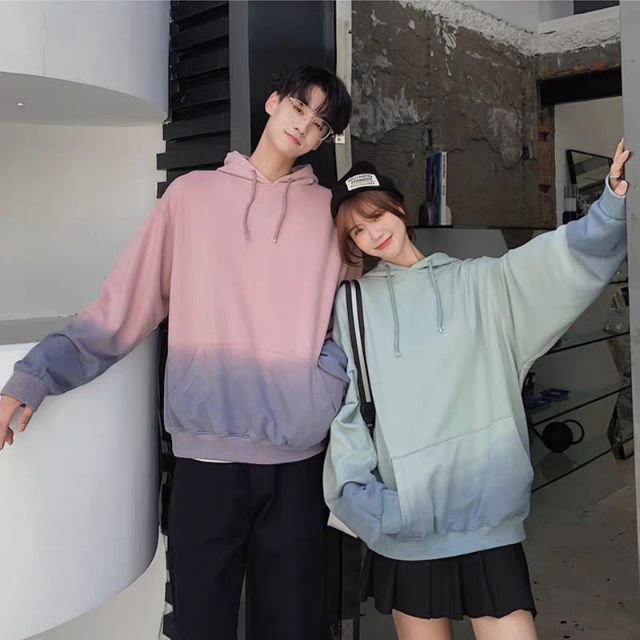 ÁO HOODIE cặp nam nữ - hoddie loang màu - ÁO ẤM nam nữ - Hàng QC chuẩn