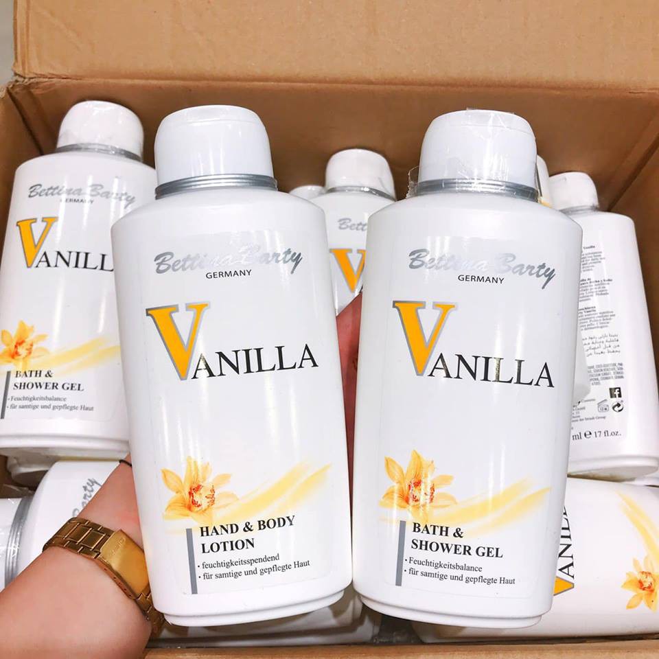 Sữa Dưỡng Thể Hương Nước Hoa Vanilla Đức - Lotion Sữa Chua Trắng Da Bettina Barty Vanila Đức 500ML - VANNILA ĐỨC