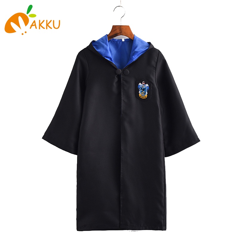 Harry Potter Trang phục cho trẻ em Holloween Đồng phục cậu bé Gryffindor Cape cô gái Slytherin em bé Hufflepuff Cloak Ravenclaw Cosplay Playful Magic Robe AKKU