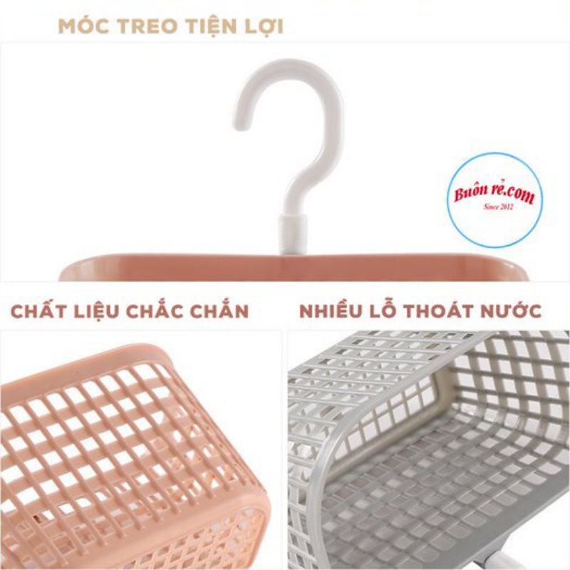 Rổ treo bồn rửa chén bát, nhà tắm có móc câu Việt Nhật