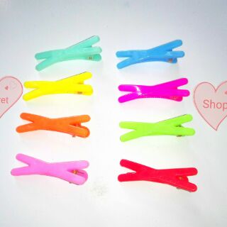 Kẹp tóc nơ chữ X sắc màu 🌈
