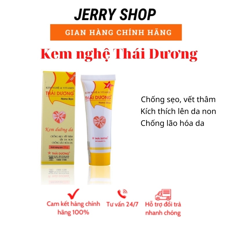 Kem nghệ Thái Dương Nano bạc- Cam kết chính hãng