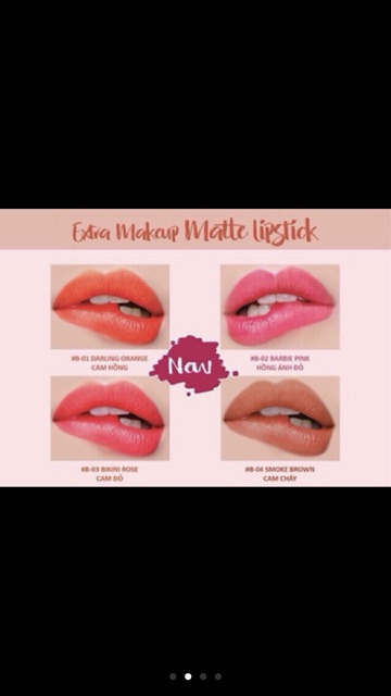 Son môi lâu trôi mềm môi không chì Beauskin Extra Makeup Matte Lipstick