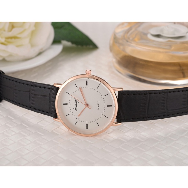 ĐỒNG HỒ NỮ DÂY DA KASIQI MẶT TRÒN ĐÍNH ĐÁ SIÊU ĐẸP | BigBuy360 - bigbuy360.vn