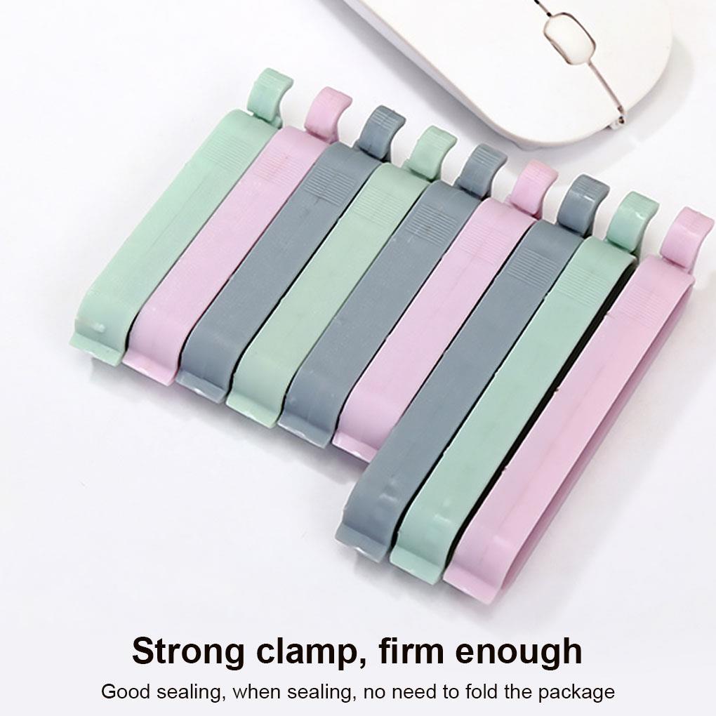 [choosewho1] Set 12 Kẹp Niêm Phong Túi Nhựa Đựng Thực Phẩm Tươi Trẻ Nhiều Màu Sắc