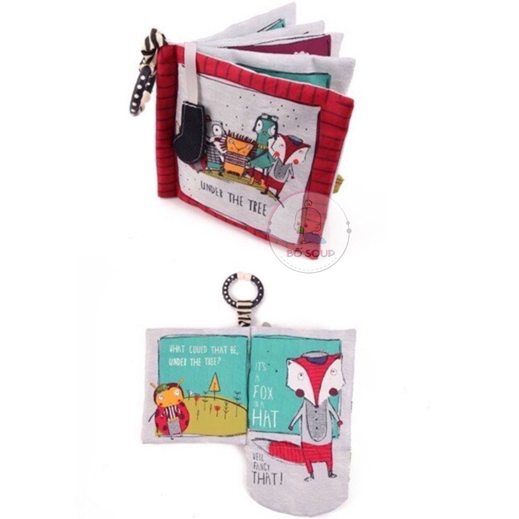 Đồ chơi sách vải cho bé giáo giúp bé phát triển các giác quan Shop Bố Soup
