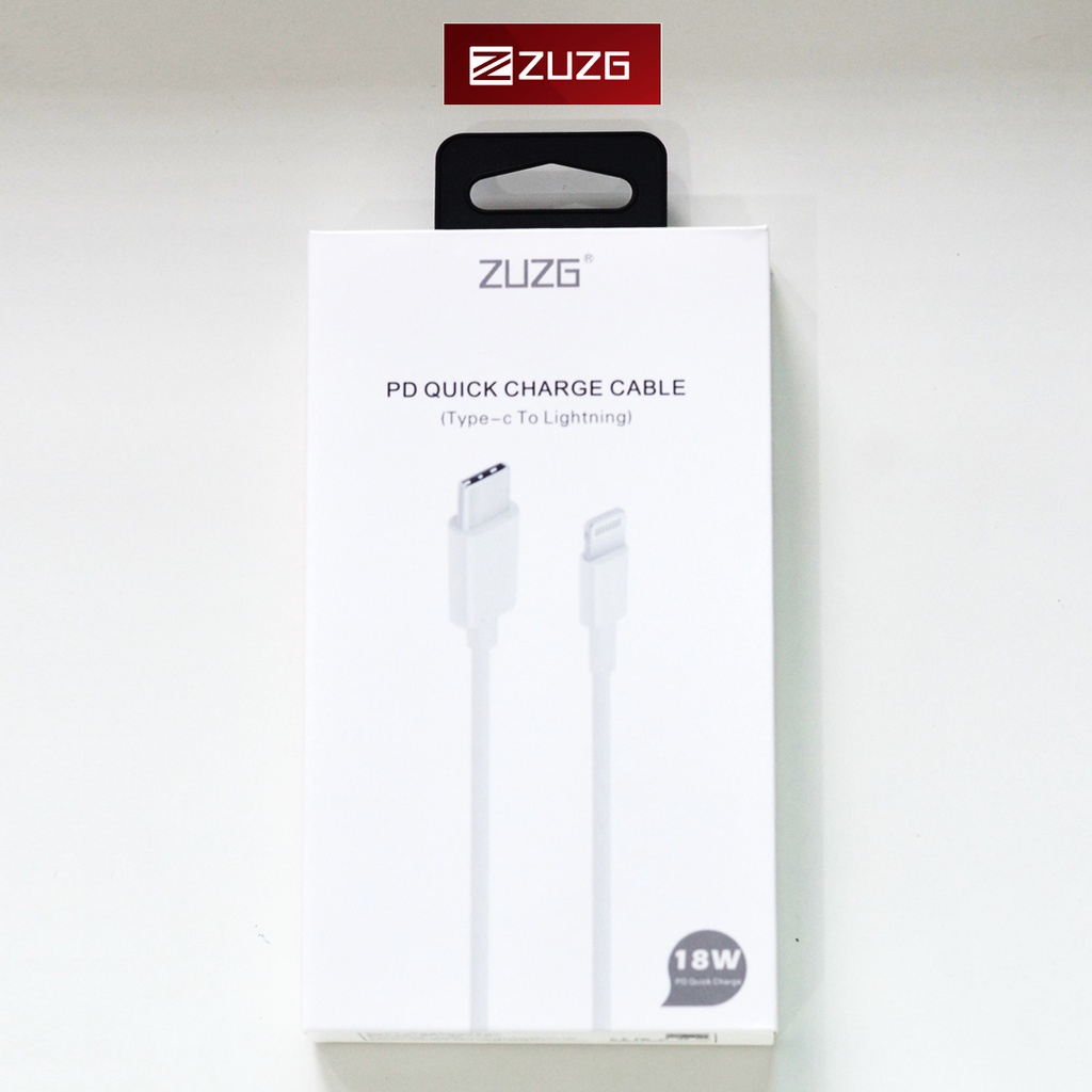 Cáp sạc nhanh 18W Type C to Lightning PD01 - Hàng chính hãng ZUZG