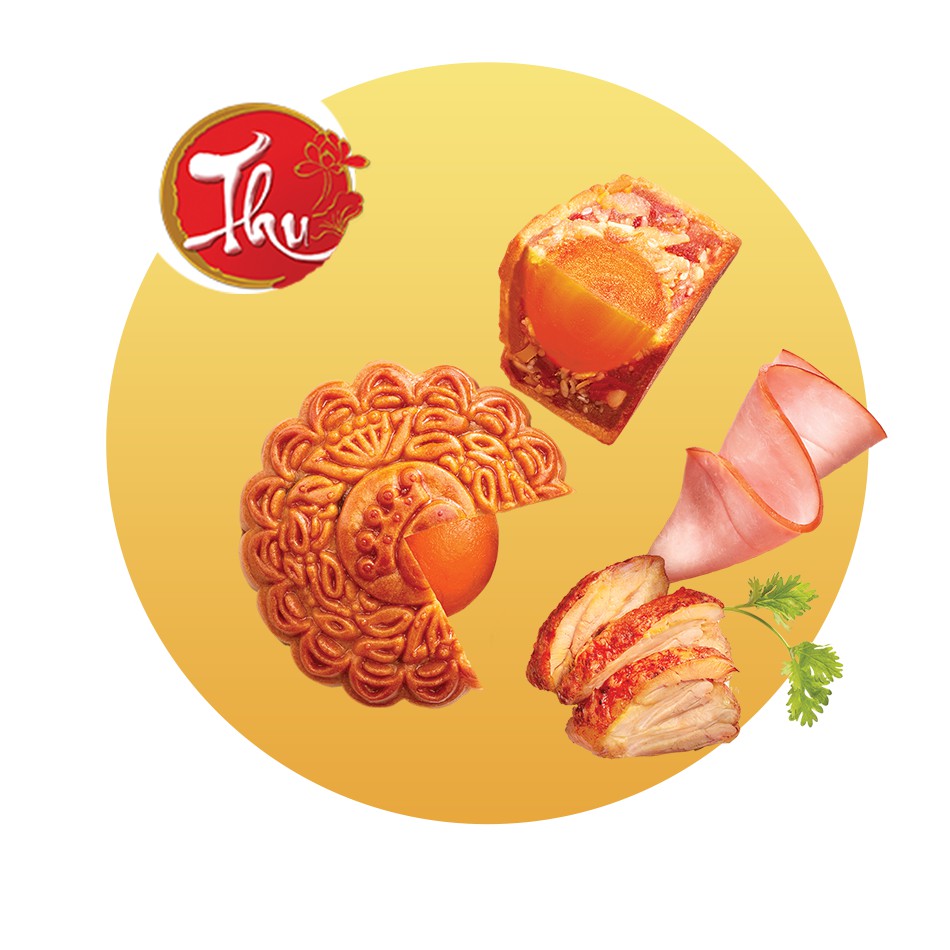 BÁNH TRUNG THU KINH ĐÔ - GÀ QUAY JAMBON 1 TRỨNG 150g