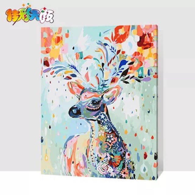 Tranh sơn dầu số hoá DIY 40*50cm đã căng khung