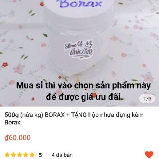 [SALE MẠNH] Borax (dùng để làm activator)