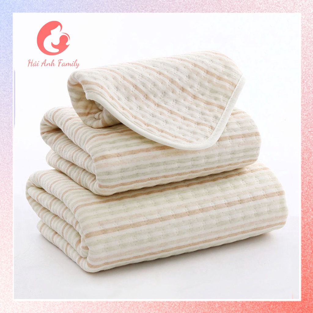 Tấm lót chống thấm cotton hữu cơ tự nhiên 4 lớp, thoáng khí