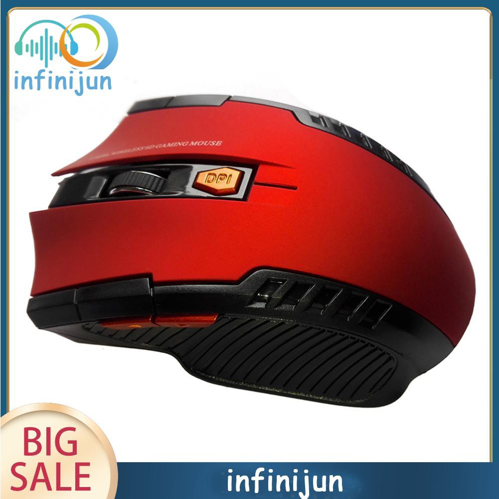 Chuột Quang Chơi Game Không Dây 2.4ghz 2400dpi 6 Nút