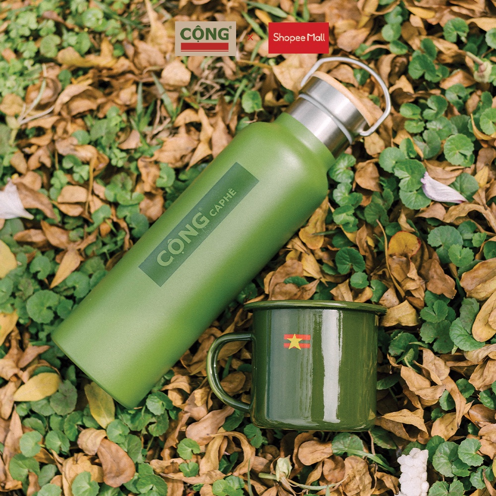 Bình giữ nhiệt và Ca men - Bộ đôi tiết kiệm - Cộng Cà Phê